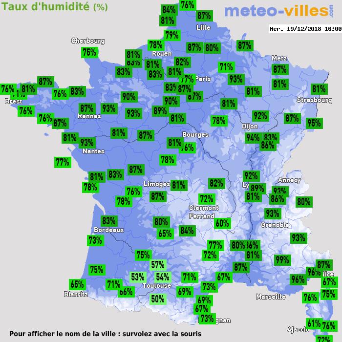 Météo France humidité