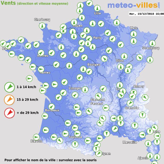 Météo France vent direction