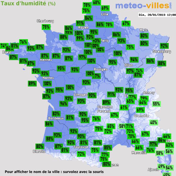 Météo France humidité