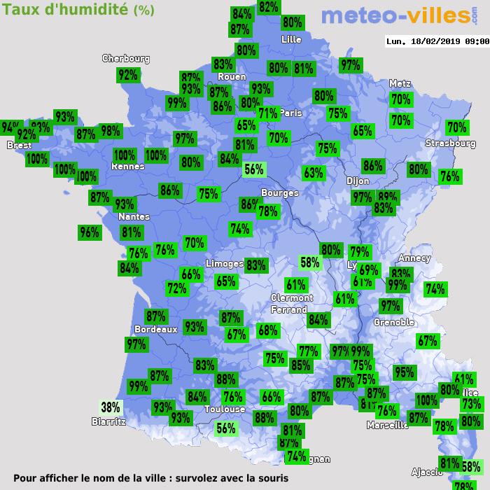 Météo France humidité