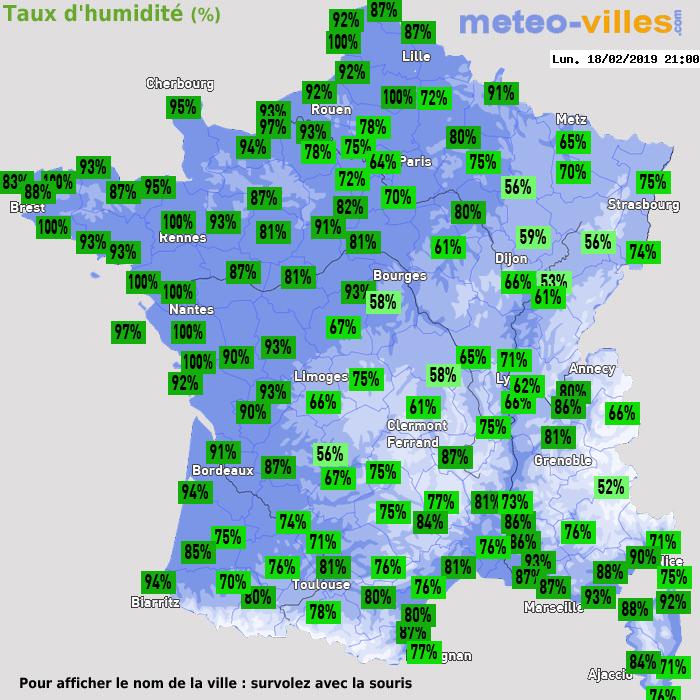 Météo France humidité