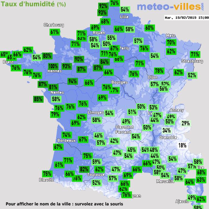 Météo France humidité