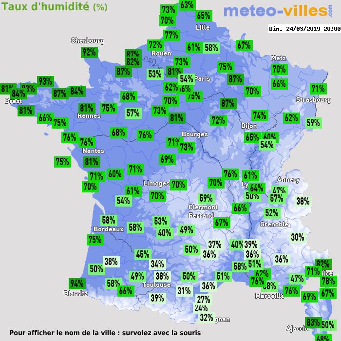 Météo France humidité