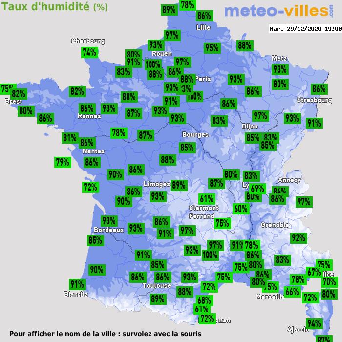 Météo France humidité