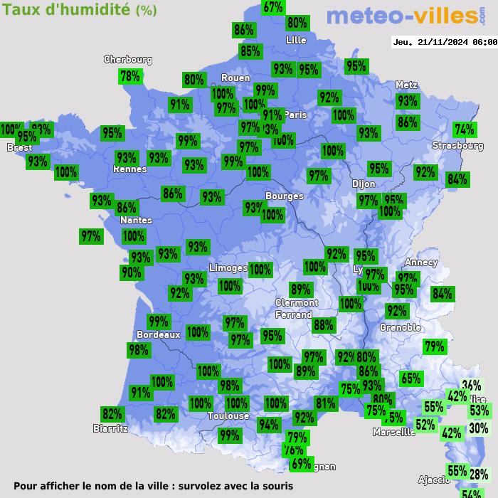 Météo France humidité