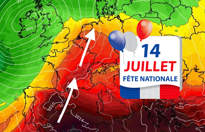 Pic de chaleur pour le 14 Juillet avant un week-end plus tempéré 13/07/2023